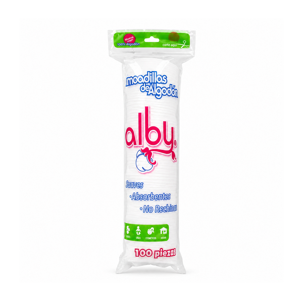 Almohadillas Faciales Alby con 100