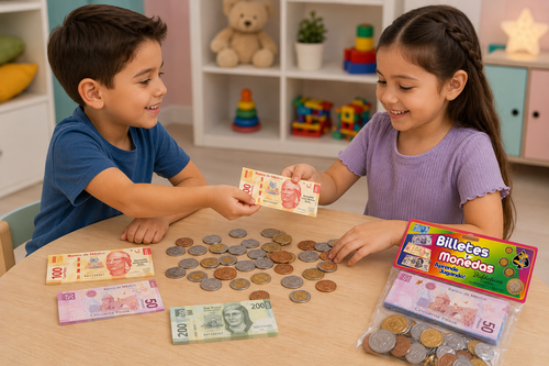 Billete con Monedas