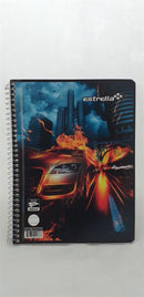 LIBRETA ESTRELLA F/F ESPIRAL  RAYADO 100 HJS.
