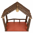 Casita Grande Tronco Pino Nacimiento Navideño
