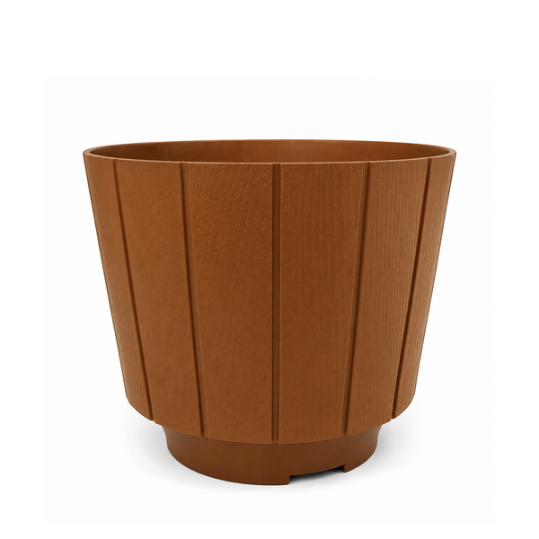 Maceta De Plastico Madera-#509C