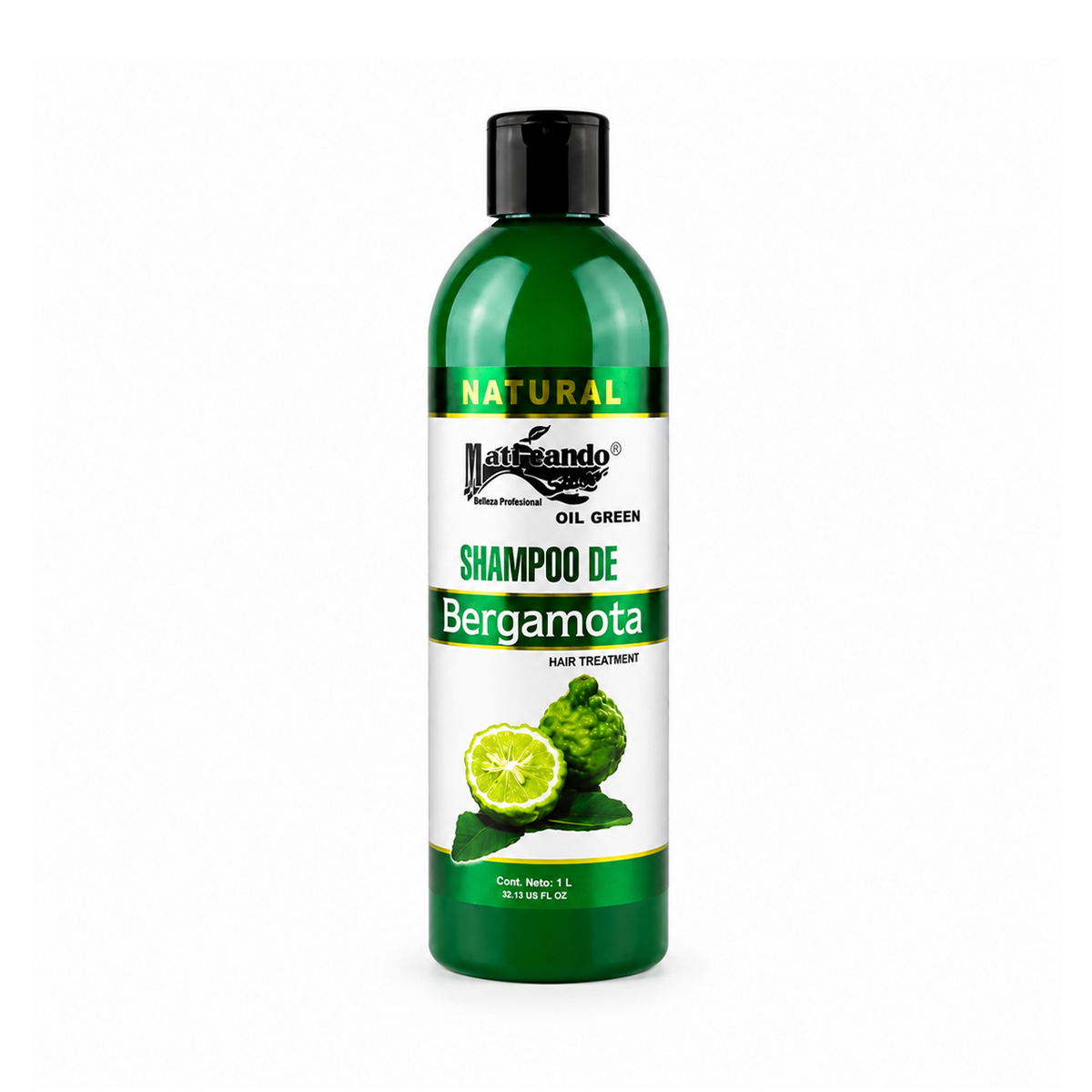 shampoo natural de bergamota 1lt