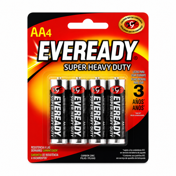 Batería Eveready AA 4 pzs.