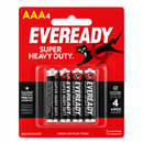 Batería Eveready AAA 4 pzs.