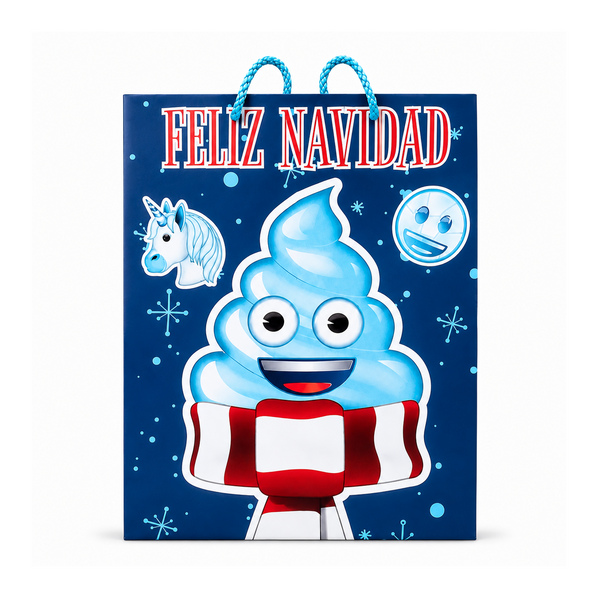 Bolsa De Regalo Navideña Med.Emoji