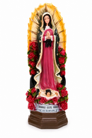 Virgen de Guadalupe con Rosas 75 cm