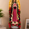 Virgen de Guadalupe con Rosas 75 cm