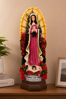 Virgen de Guadalupe con Rosas 75 cm