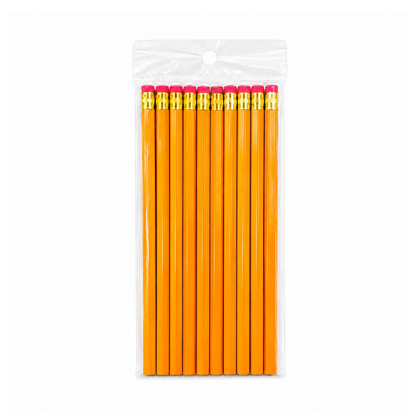 Lápiz Amarillo 10 piezas