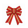 Moños Navideño Rojo con Dorado