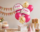 Set de Globos para Helio Feliz Cumpleaños