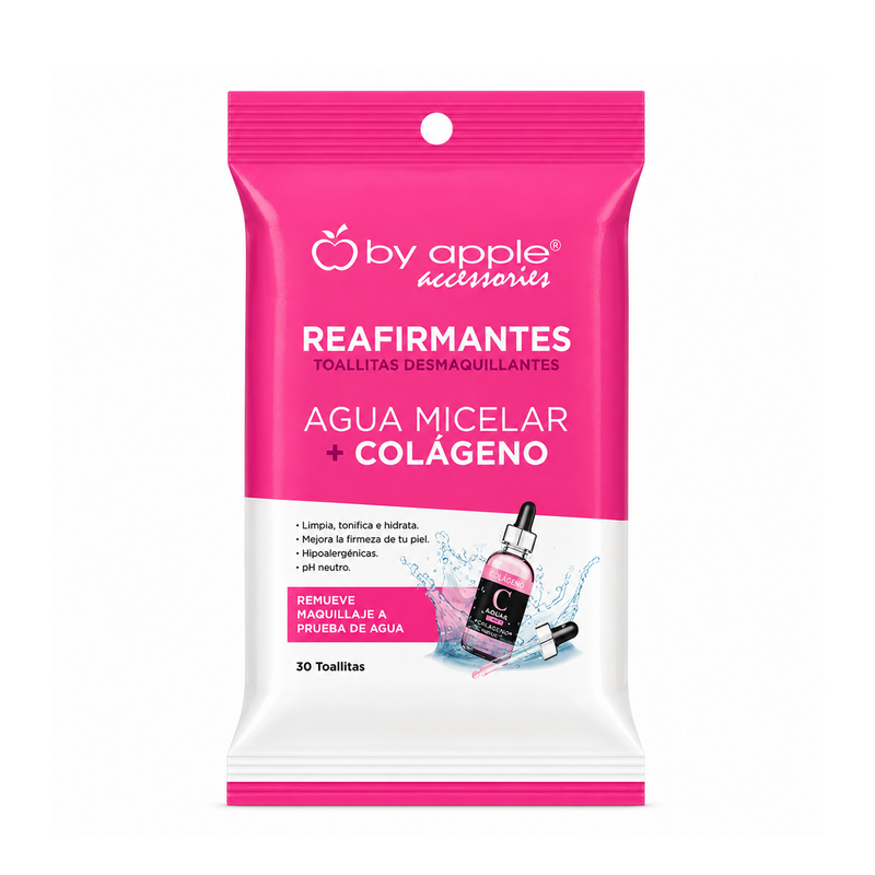 Toallita Desmaquillante De Agua Micelar Mas Colageno By Apple