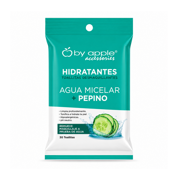 Toallita Desmaquillante De Agua Micelar Mas Pepino By Apple