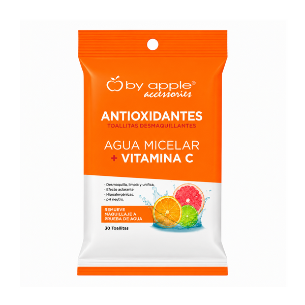 Toallita Desmaquillante By Apple Agua Micelar + Vitamina C