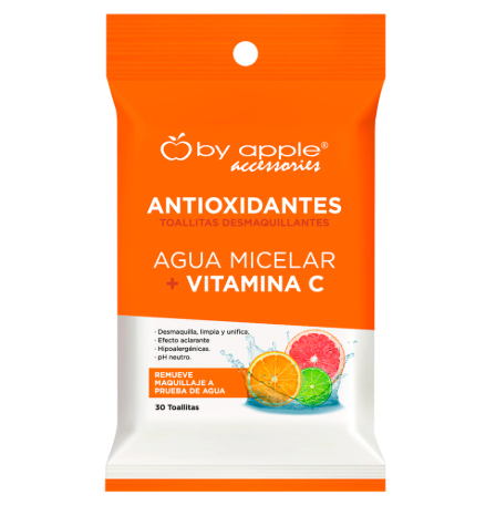 Toallita Desmaquillante By Apple Agua Micelar + Vitamina C