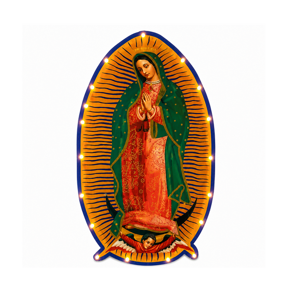 Figura Virgen Con Luces-Ts8103