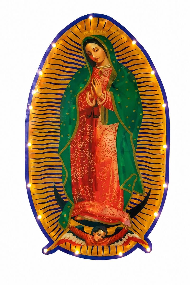 Figura Virgen Con Luces-Ts8103
