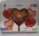 SET GLOBO CORAZONES TE AMO 5PZ-MA21133