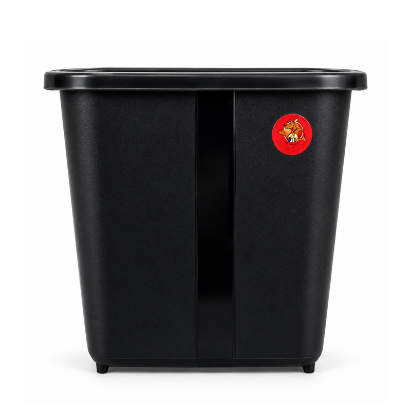 Cesto De Basura Rectangular Negro-#35019C