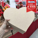 CAJA DE REGALO CORAZON 28X8CM