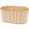 Maceta 30X12x11 Ovalada Laser Natural