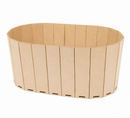 Maceta 30X12x11 Ovalada Laser Natural