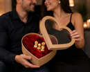Caja Con Mica Corazon 28X8cm