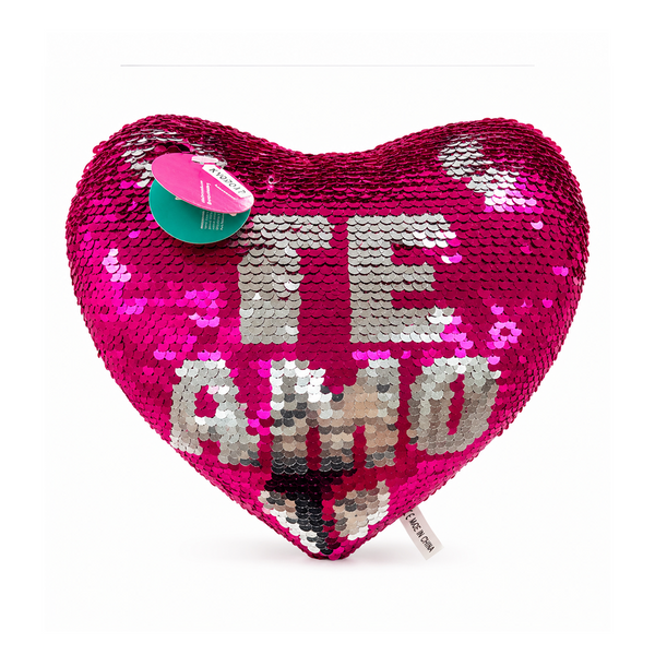 Cojin Corazon Con Lentejuela