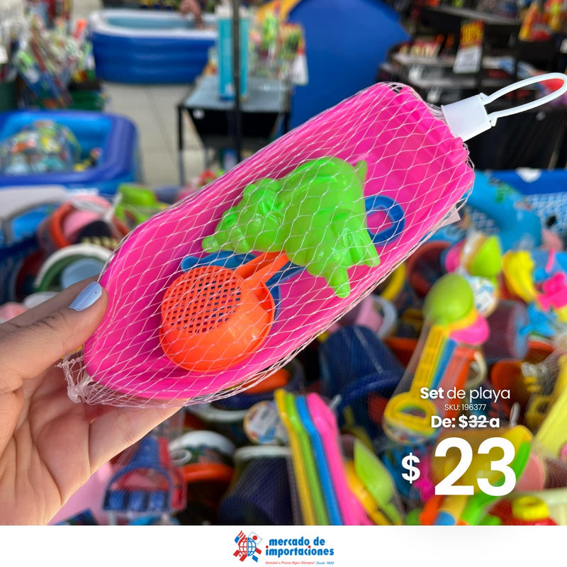 SET DE PLAYA 18X8cm 4pz-TS72743