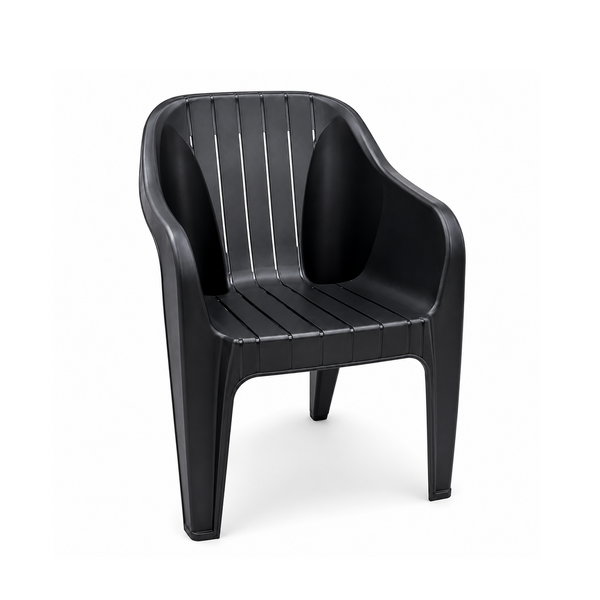 Silla De Plastico Negra Pm