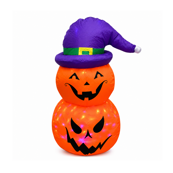 Figura Inflable Calabaza Doble Con Brillos 90Cm-24M0721