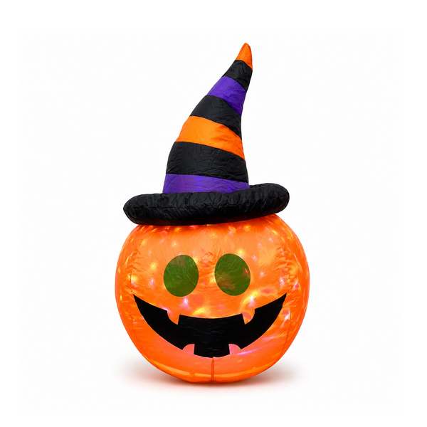 Figura Inflable Calabaza Con Gorro 90Cm-24M0723