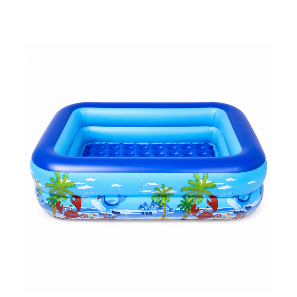 Alberca Inflable Rect 130X95x55cm-Lu-243404