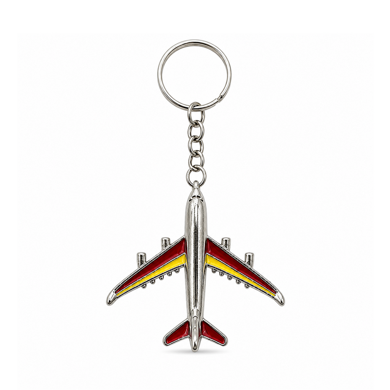 LLAVERO AVION DE METAL 9cm-F1397
