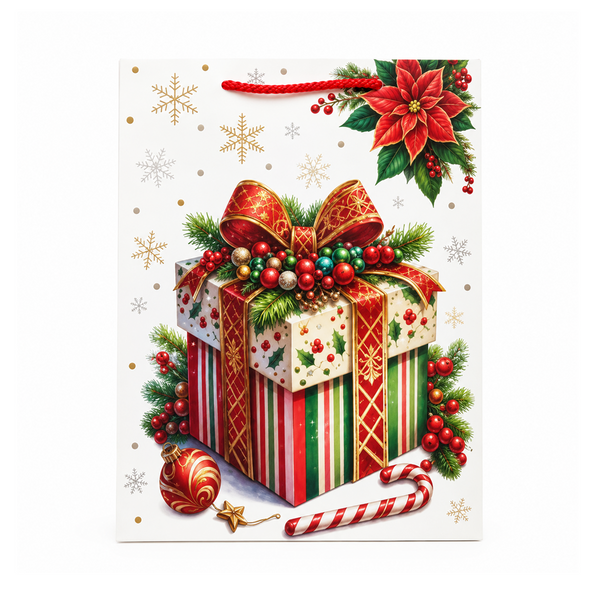 Bolsa De Regalo Navideña Grande-25M1653-L