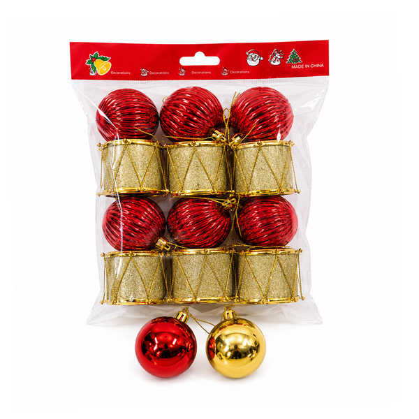 Set De 12 Colgantes De Navidad-25M1489
