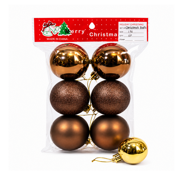 Set De 6 Esféras De 6Cm-25M1382