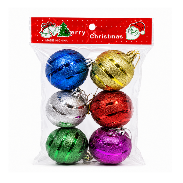 Set De 6 Esféras De 6Cm-25M1392