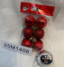 SET DE 6 ESFÉRAS DE 4CM-25M1406