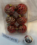 SET DE 6 ESFÉRAS DE 6CM-25M1415