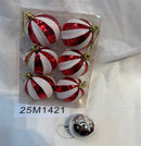 SET DE 6 ESFÉRAS DE 6CM-25M1421