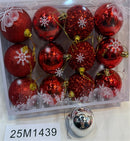 SET DE 12 ESFÉRAS DE 6CM-25M1439