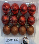 SET DE 12 ESFÉRAS DE 6CM-25M1442