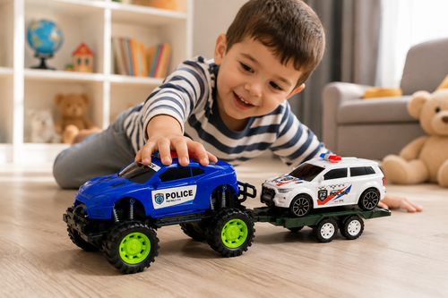 Carro Policia De Friccion Con Remolque-K048723