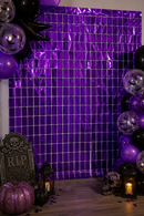 Cortina Para Fiesta Corazon Morado
