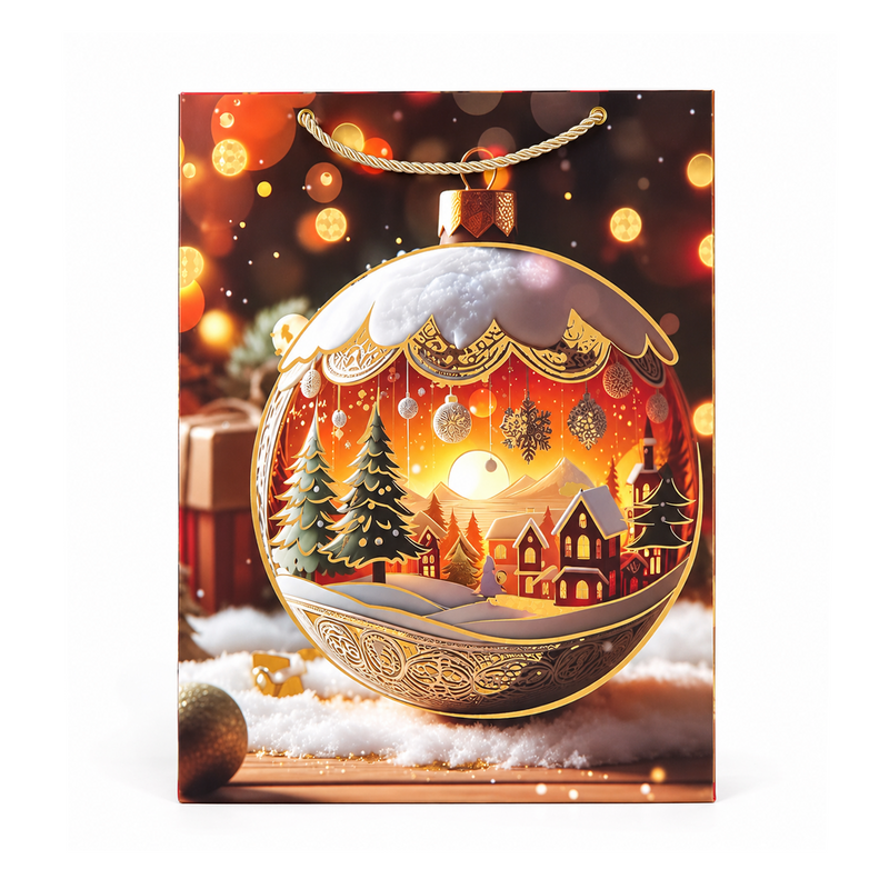 Bolsa De Regalo Navideña Grande-Dv-Bk6255-1L