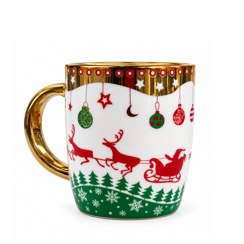 Taza De Ceramica Navideña-Ga-1007D