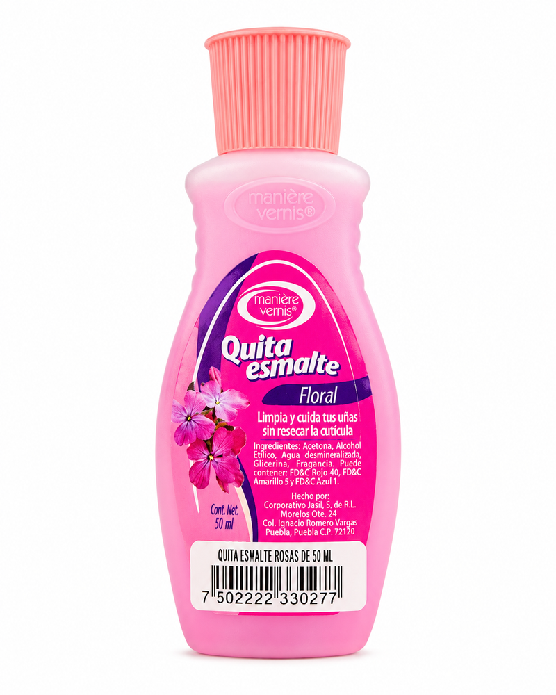 Quita Esmalte Rosas 50 ml.