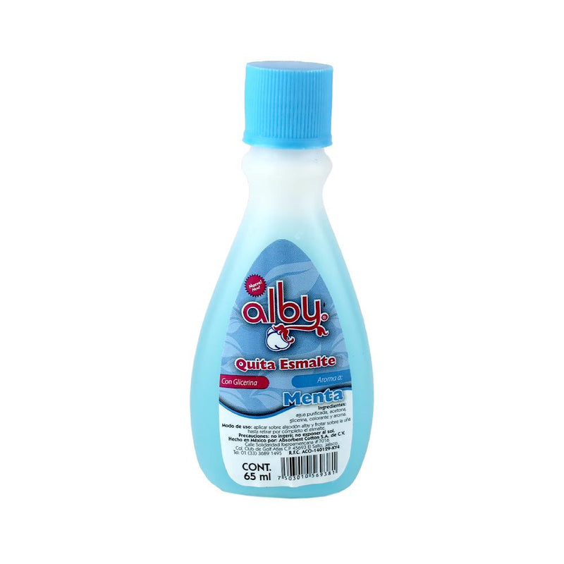 Quita esmalte menta 65 ml.