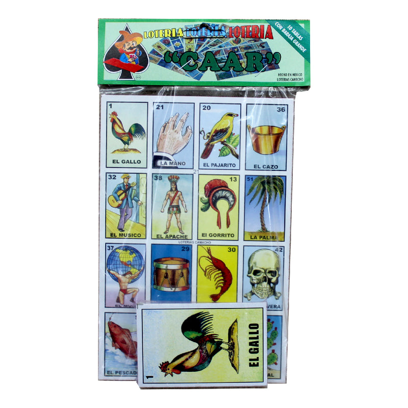 Lotería con 10 Tablas Grande
